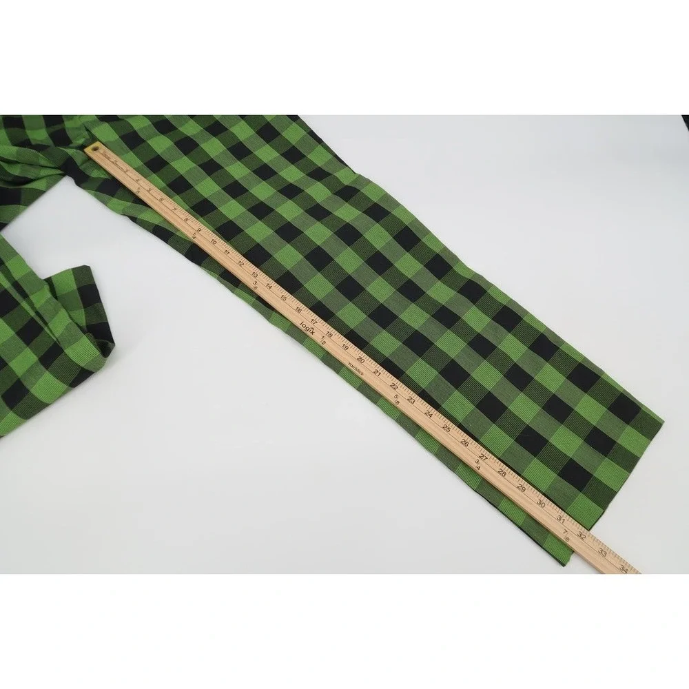 Adidas Performance Golf Pants Mens 36x32 Green Black Plaid Buffalo Check New